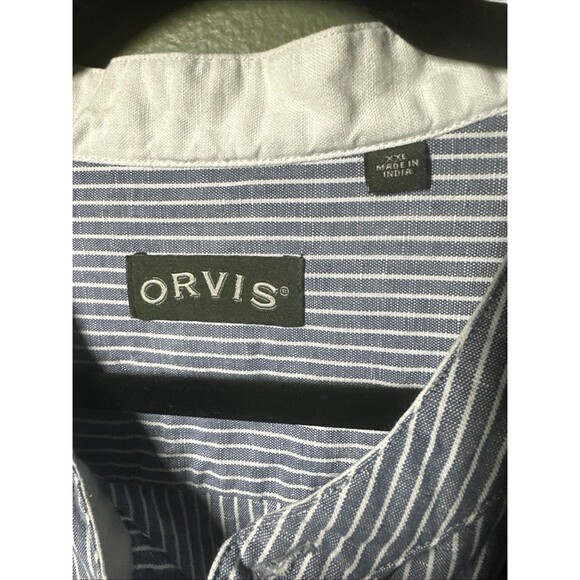 Orvis Frontier Collar Linen Blend Long Sleeve Button Down - 2XL - Picture 2 of 3